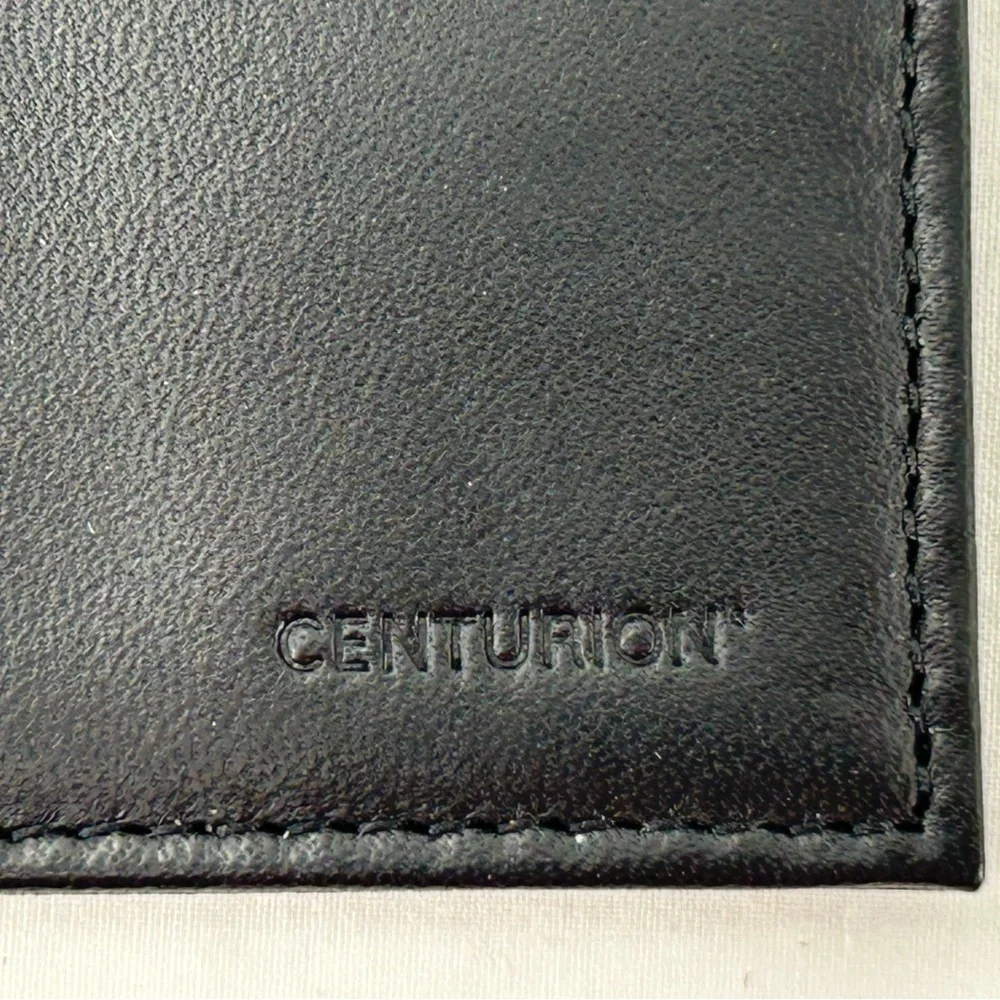 Amex Centurion American Express Black Card Leather Wallet New